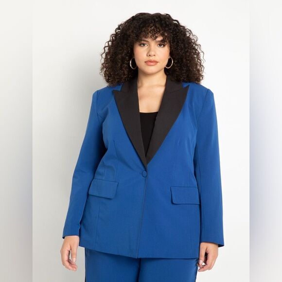 Angled Colorblock Blazer Size 26 - Picture 2 of 4